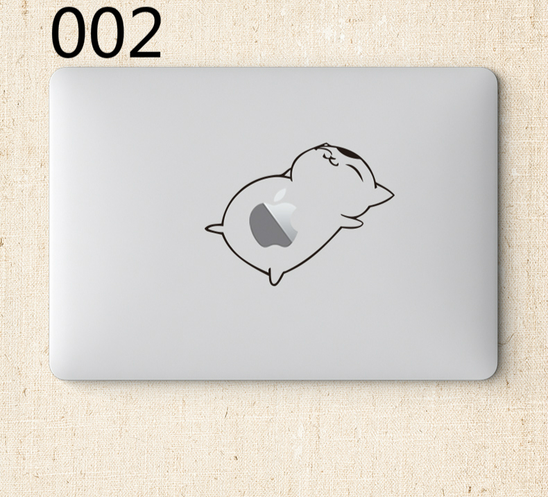 猫MacBookロゴねこ面白いおしゃれスキンシール16 15.4 14 13 12インチねこ柄Macbook Air/Proステッカー