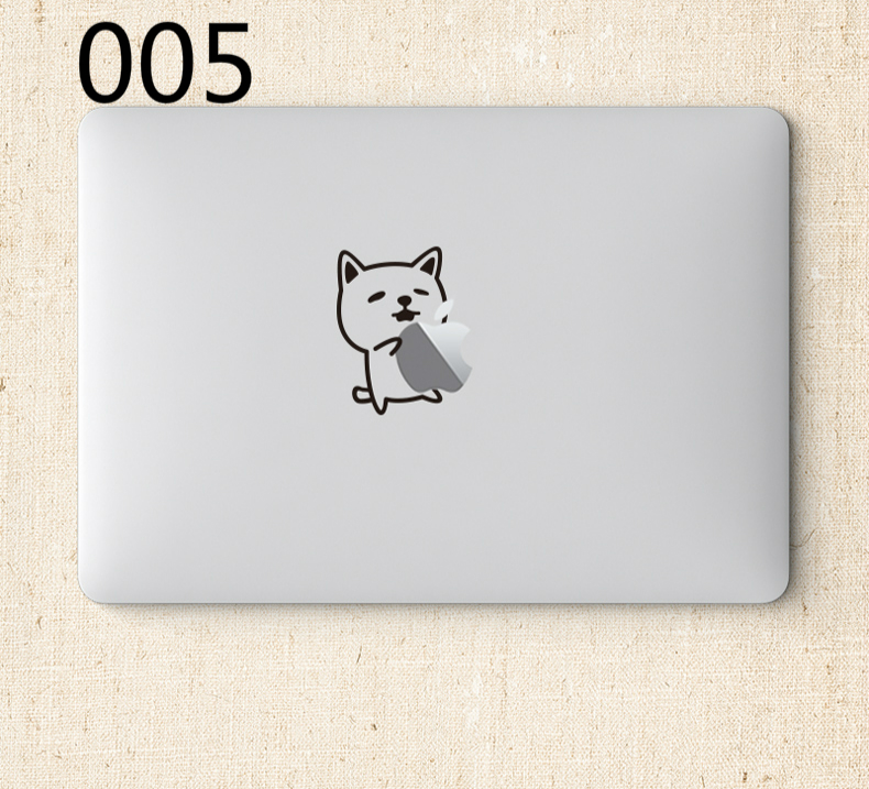 猫MacBookデコ シール ロゴねこ面白い16 15.4 14 13 12インチねこ柄Macbook Air/Proステッカー