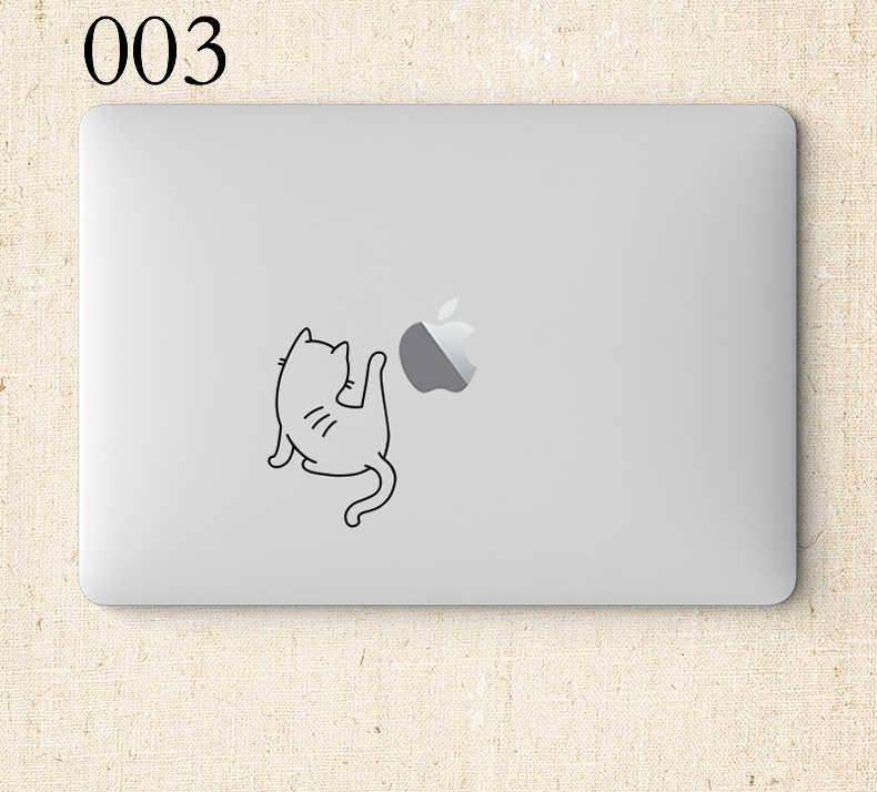 可愛いネコ柄シール アップル 保護おしゃれカバー猫ステッカー動物MacBook Pro 13インチシール