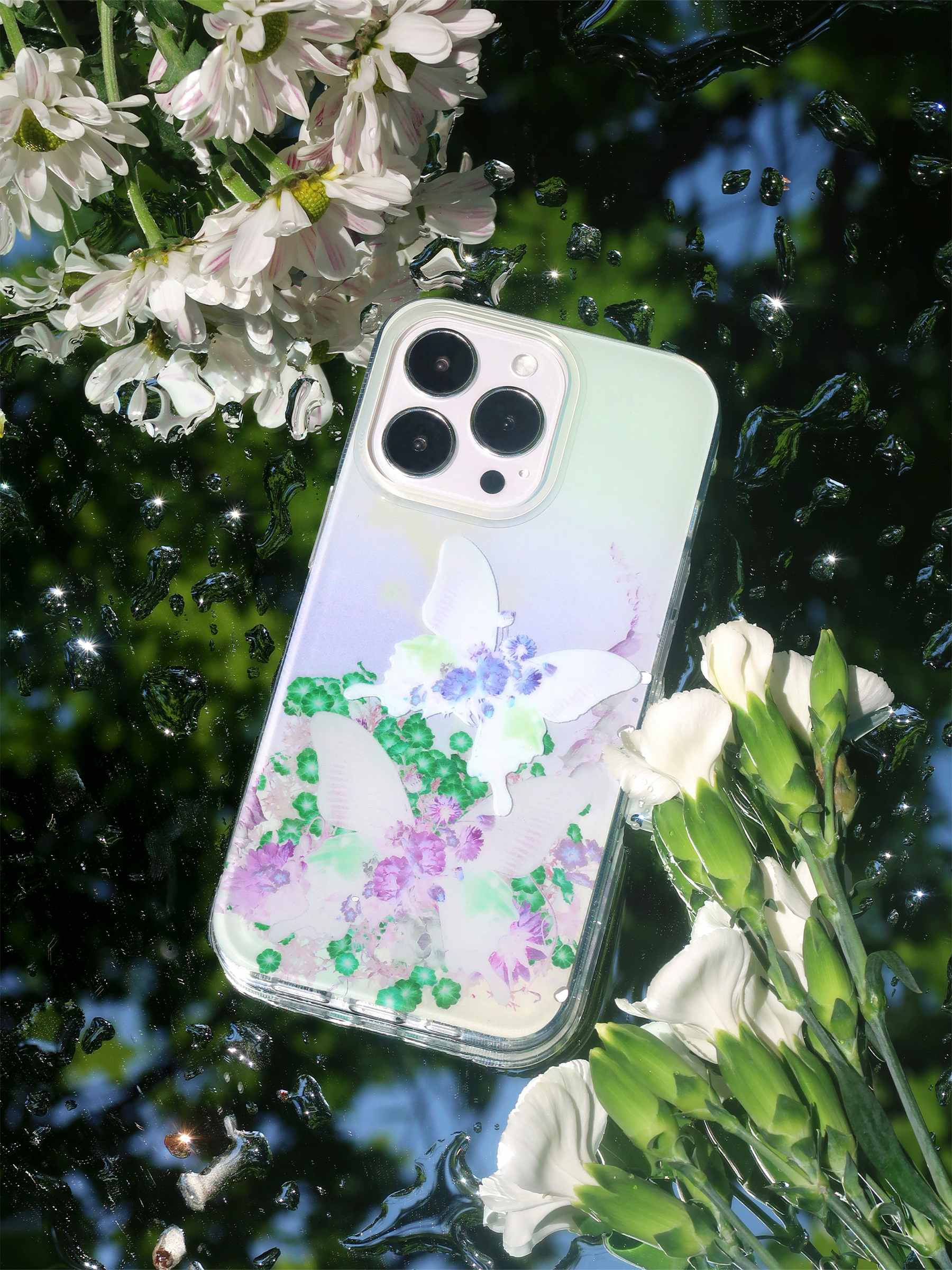iPhone13/13promax/12緑色の蝶スタンド機能付きiPhone 14 Pro Maxカバー可愛い蝶イラスト アイフォン12/11スタンドケース