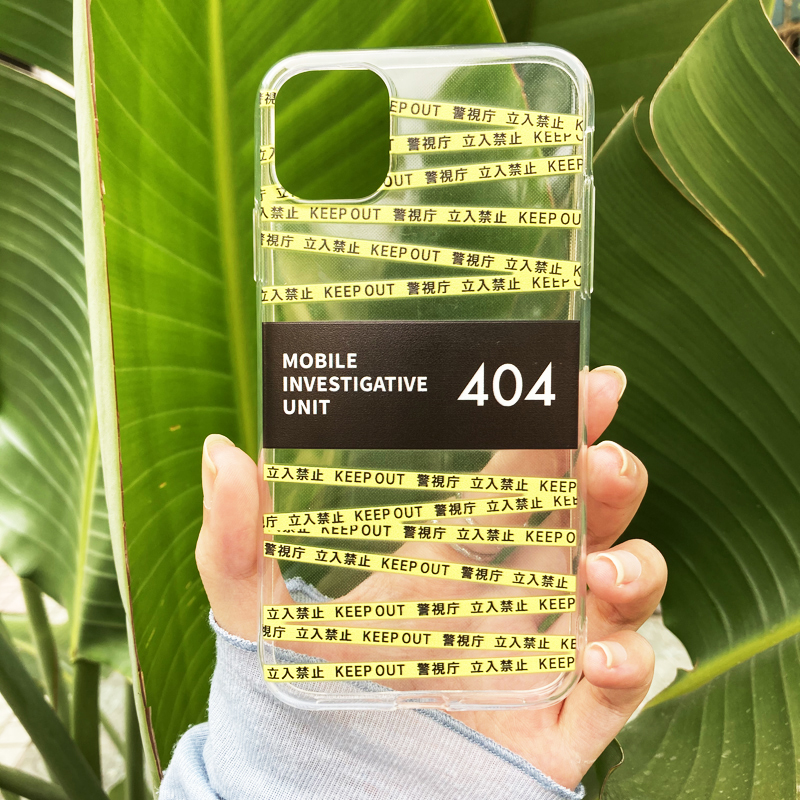 MIU404 ドラマ オリジナルiphone14proケース透明クリア立ち入り禁止デザインiPhone 14 Pro/13mini/12ソフトカバーアイフォン14proケース